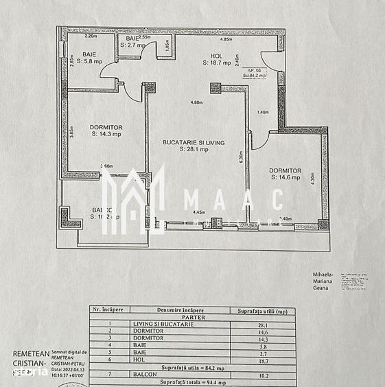 Apartament cu 3 camere, mobilat în Lazaret
