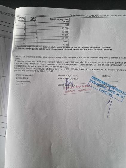Teren de 3144 mp, în Podari
