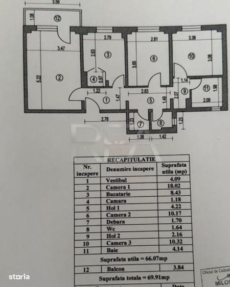 3 camere, 8/10, anvelopat, 70mp, bloc 1979-Gorjului-4 min. metrou - 7