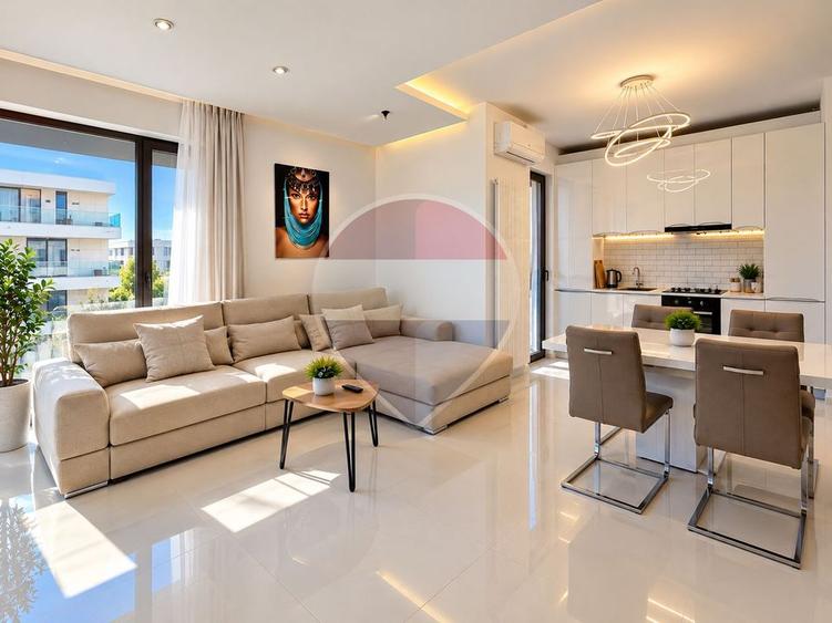 Apartament cu 2 camere semidecomandat, mobilat în Central