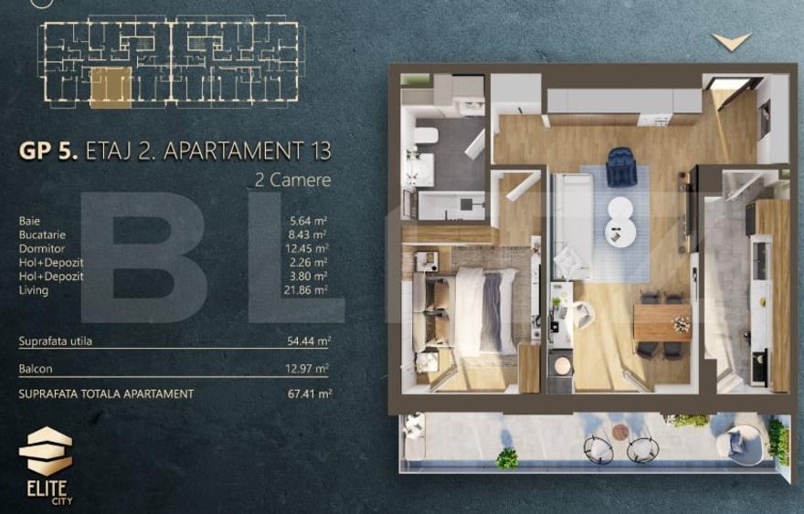 Apartament cu 2 camere decomandat, mobilat în Mărăști