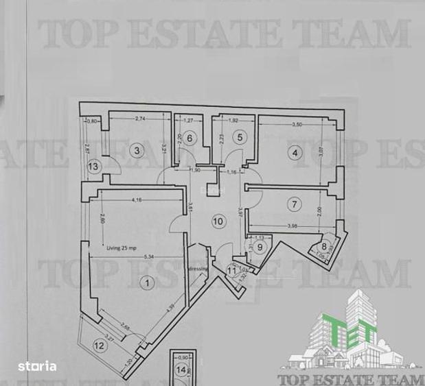 Apartament cu 3 camere decomandat în Grivița