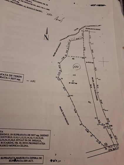 Teren de 5037 mp, în Breaza de Jos