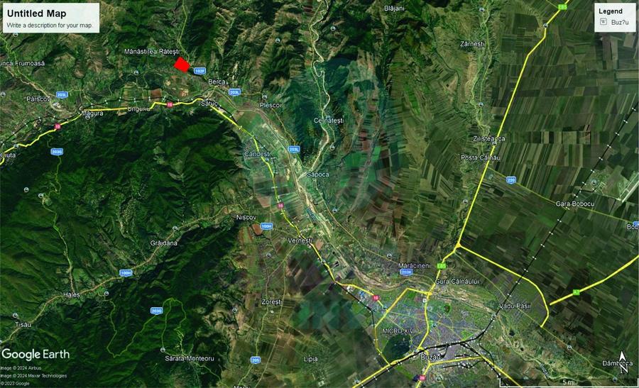 Teren extravilan de 100000 mp, în Berca