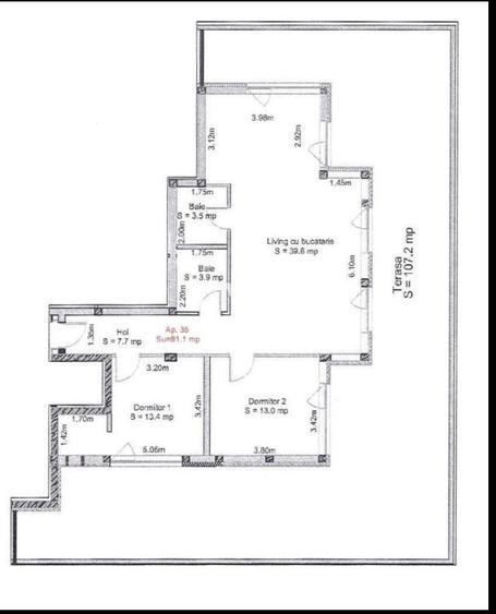 Penthouse terasa 107mp, Sibiu, Turnisor - 3