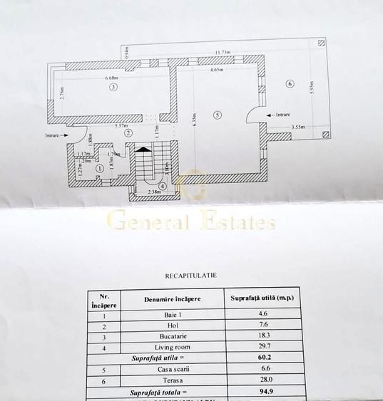 Casă individuală cu 4 camere cu Canalizare în Târgu Cucu