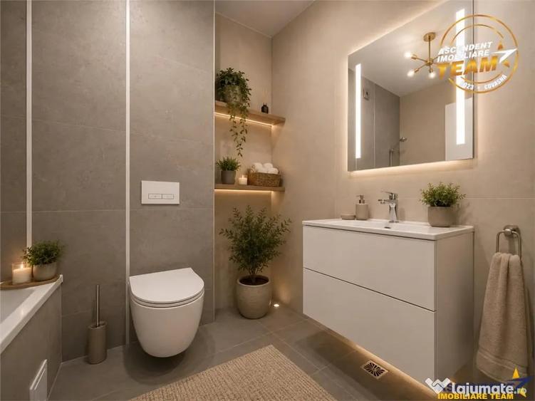 Apartament cu 2 camere semidecomandat în Central