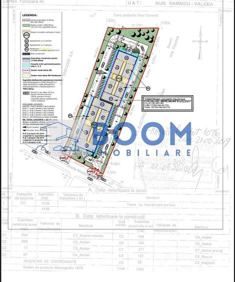 Teren Construcții intravilan de 4136 mp, în Central