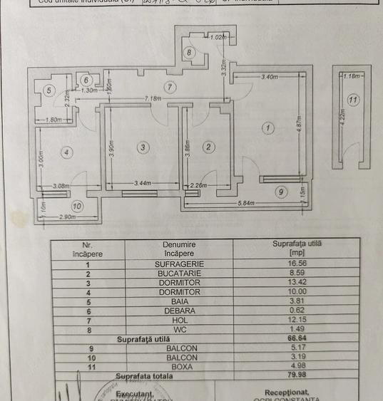Apartament cu 3 camere decomandat în Gara