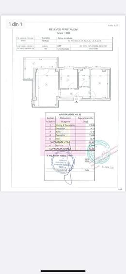 Apartament cu 3 camere decomandat în Tineretului