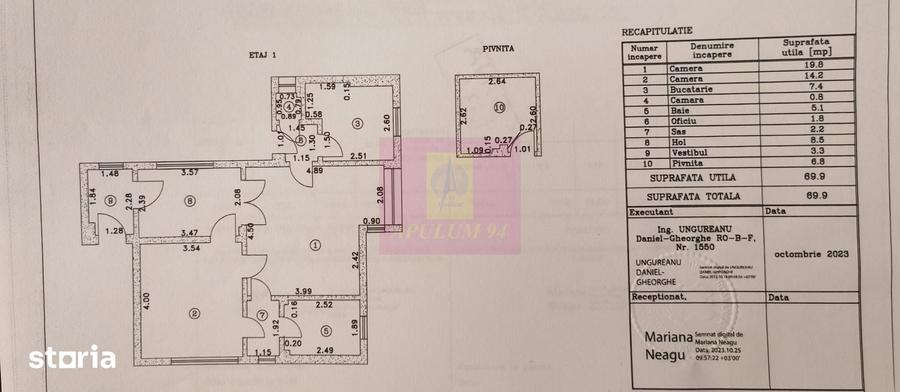 Apartament cu 2 camere în Moșilor
