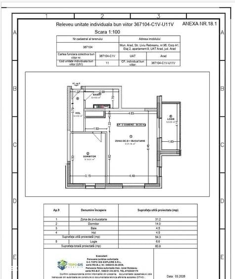 Apartament cu 2 camere în Centrul Istoric