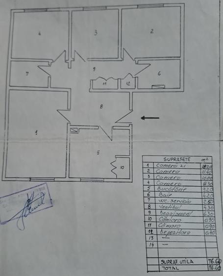 Apartament cu 4 camere decomandat, mobilat în Sălaj