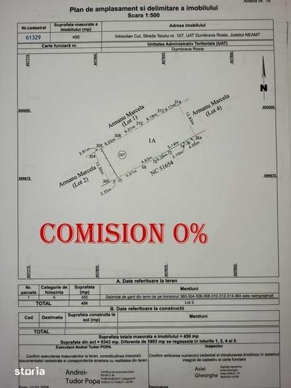 Teren de 500 mp, în Dumbrava