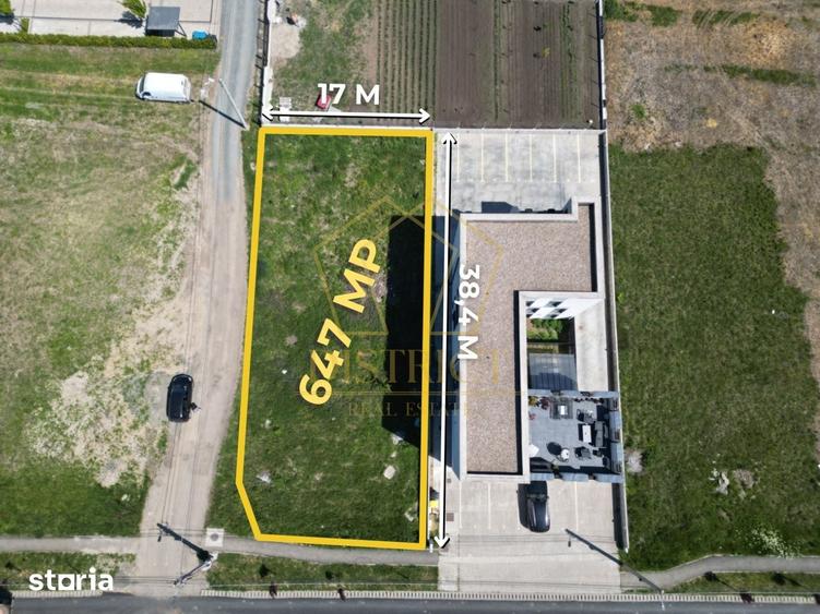 Teren de 647 mp, în Dumbrăvița