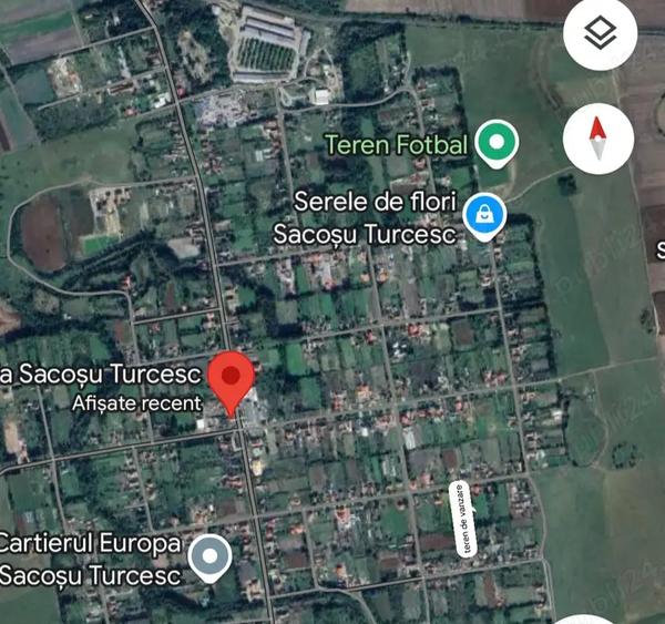 Teren de 3130 mp, în Sacoșu Turcesc