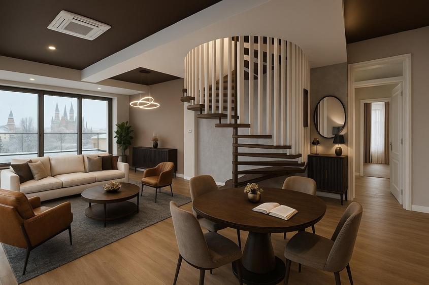 Penthouse cu 6 camere în Tipografilor