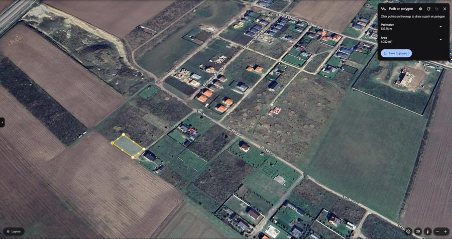 Teren agricol intravilan de 1022 mp, în Cristian
