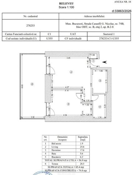 Apartament cu 2 camere semidecomandat, mobilat în Herăstrău