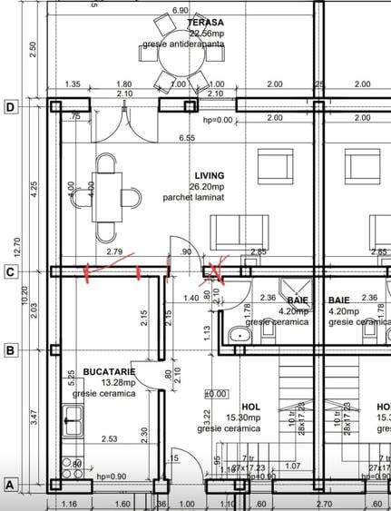 Duplex cu 4 camere cu Teren 300 Mp în Covaci