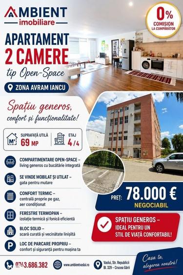 Apartament cu 2 camere în Central