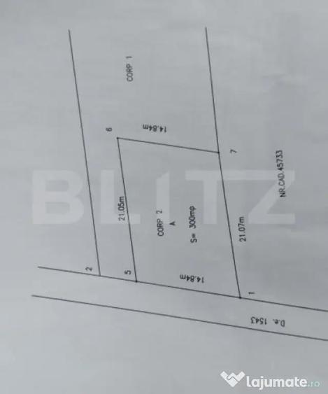 Teren intravilan, 811 mp, zona Jieni - 2