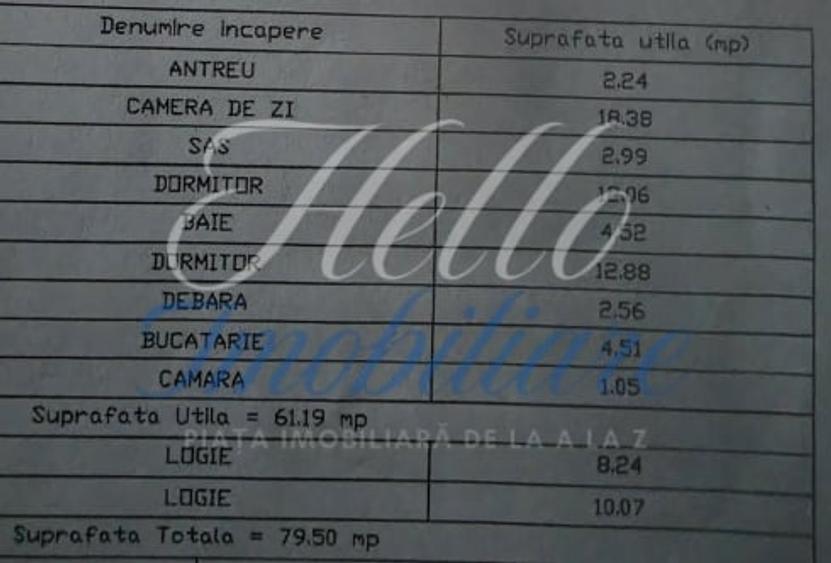 Apartament 3 camere, 61 mp, parcare subterană | zona Terra, Florești - 14