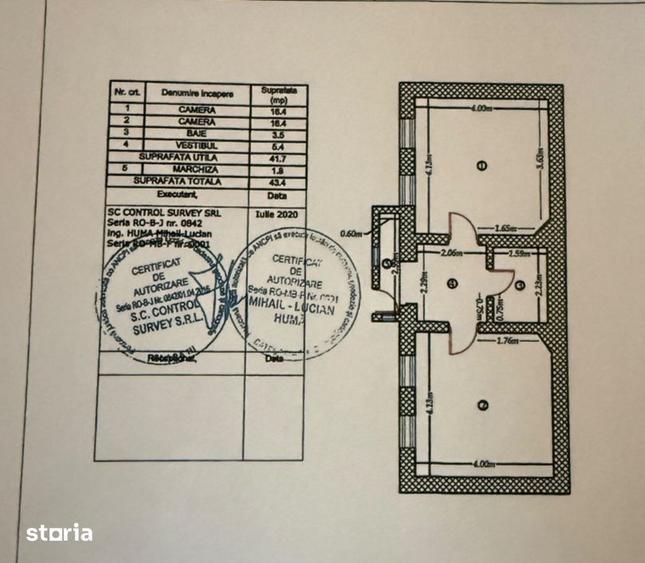 Casă cu 2 camere cu Teren 98 Mp în Parcul Carol