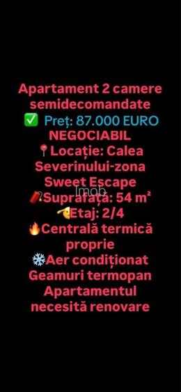 Apartament 2 camere Centrala termica proprie O764 285 2.9O