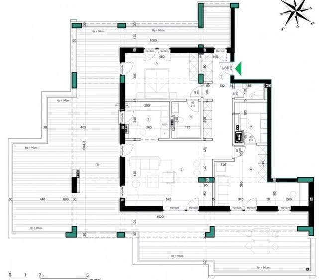 Apartament cu 3 camere decomandat în Băneasa