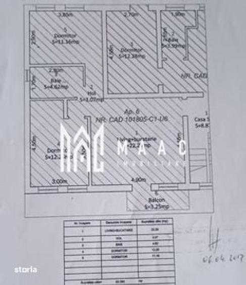 Apartament 3 camere | Etaj 1 | Decomandat | Baclon | Parcare - 13