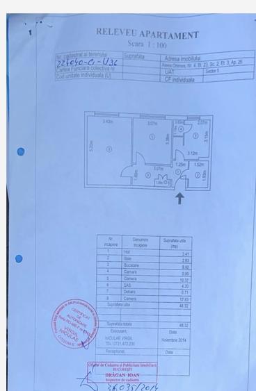 Apartament cu 2 camere decomandat în Rahova