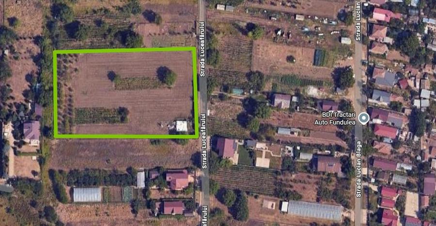 Teren Construcții intravilan de 7305 mp, în Fundulea