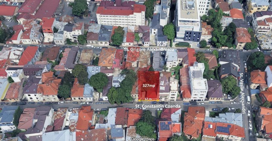 Teren Construcții intravilan de 327 mp, în Ultracentral
