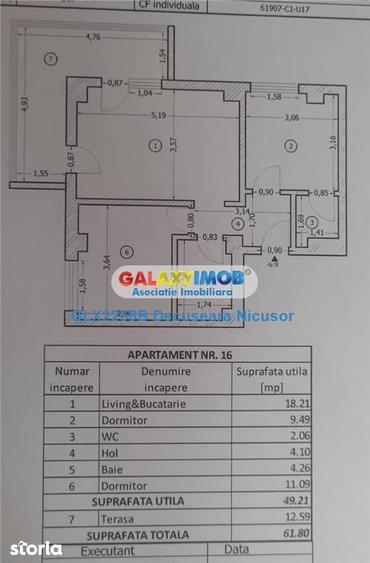 Apartament cu 3 camere, mobilat în Chiajna