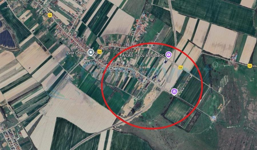 Teren Construcții intravilan de 500 mp, în Cheriu