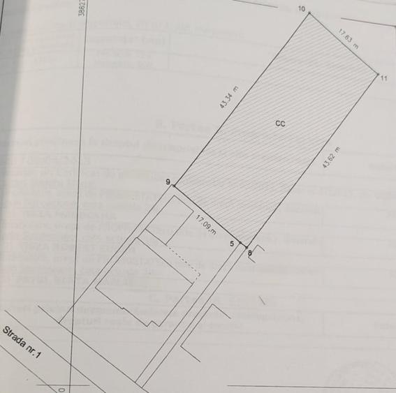 Teren Construcții intravilan de 800 mp, în Tăuții-Măgherăuș