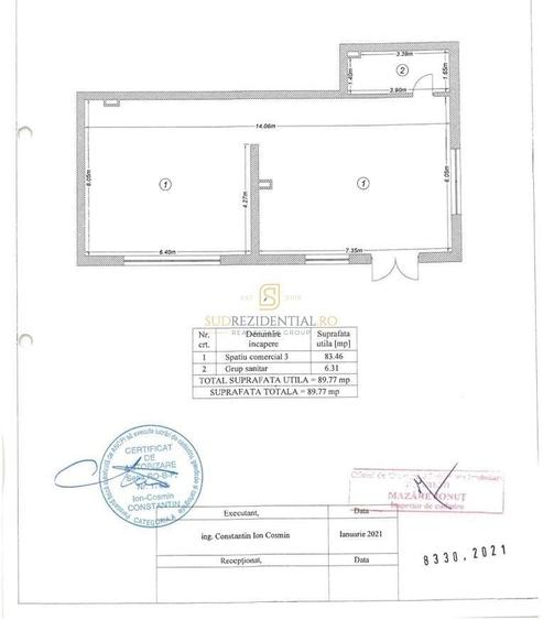 Spațiu comercial, de 89.77 mp, în Domenii