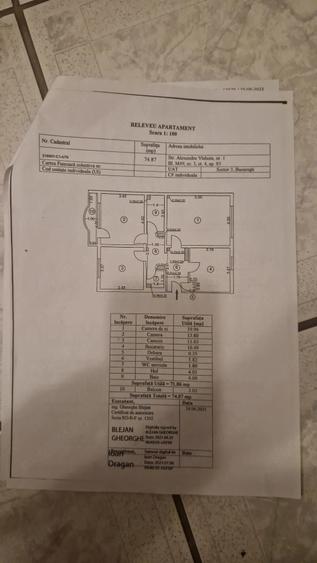 Apartament cu 3 camere decomandat în Nerva Traian