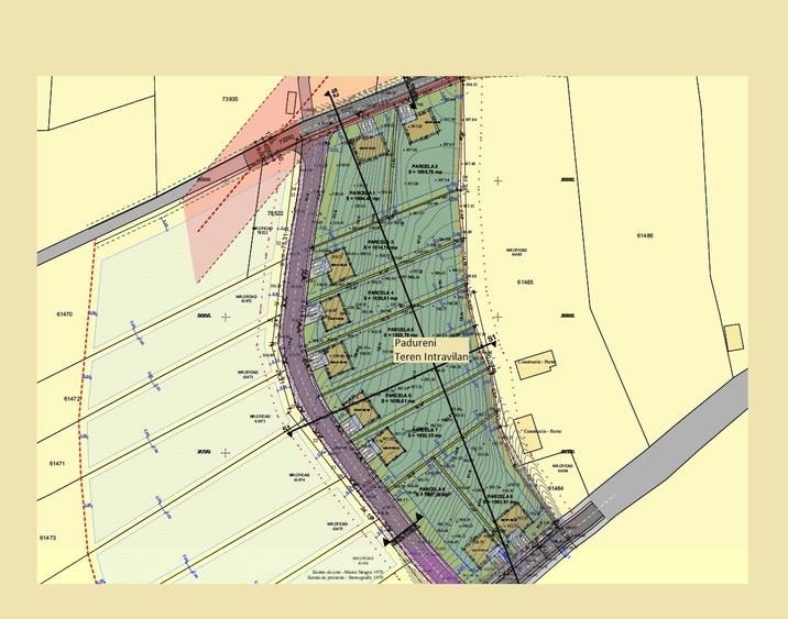 Teren Construcții intravilan de 1000 mp, în Pădureni (Chinteni)