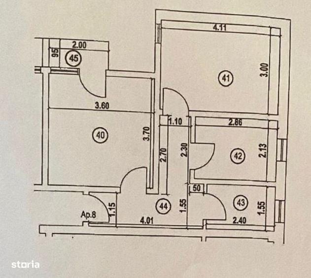Apartament cu 2 camere decomandat în Podgoria