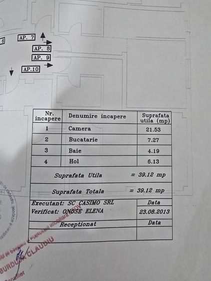 Garsonieră decomandată în Central