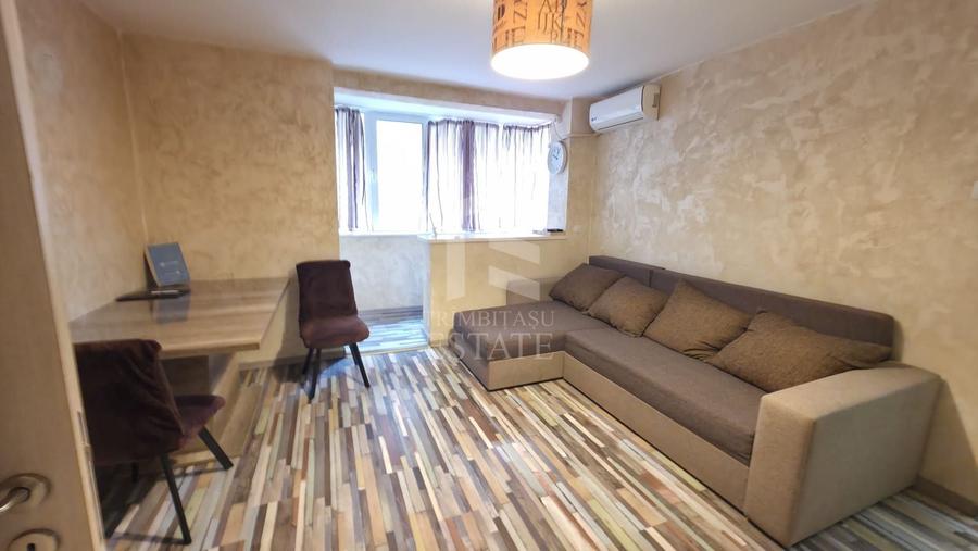 Apartament cu 2 camere semidecomandat, mobilat în Ștefan cel Mare