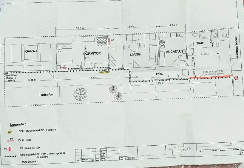Casă cu 2 camere cu Teren 200 Mp în Central