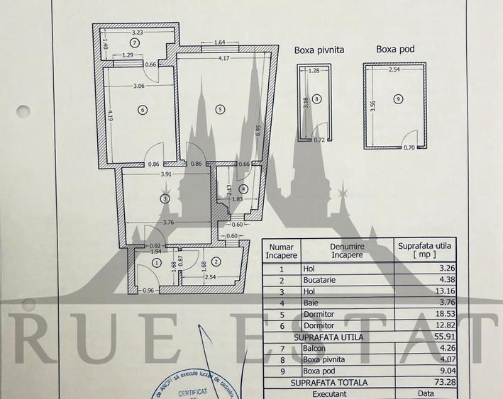 Apartament cu 3 camere semidecomandat în Armeneasca