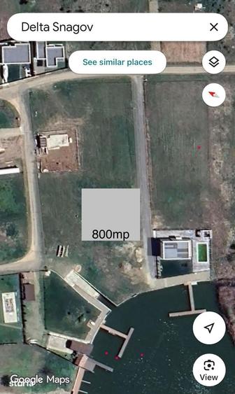 Teren 800 mp in Delta Snagov Izvorani vedere la lac,acces ponton barca - 4