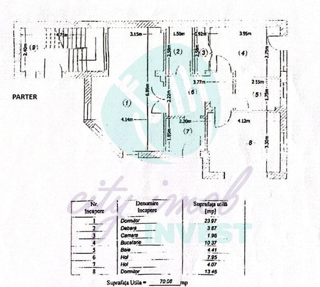 Casă individuală cu 9 camere cu Canalizare în 13 Septembrie