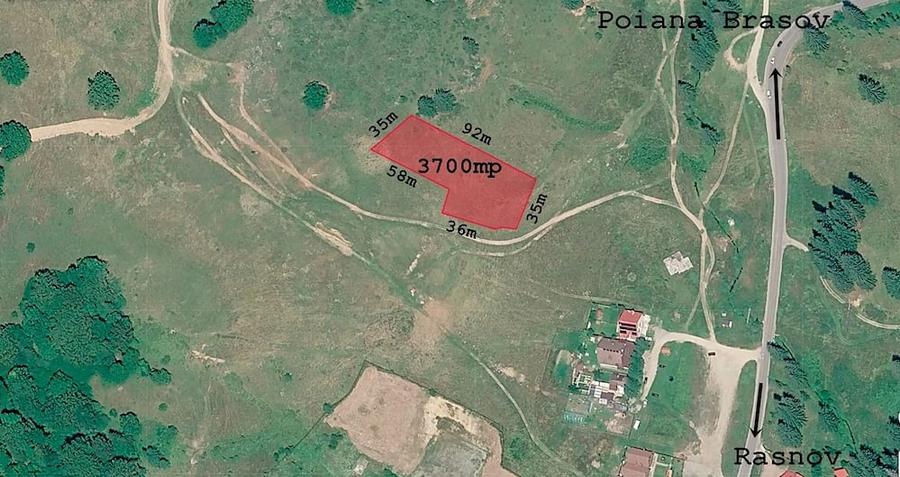 Brasov - Poiana Aviatorilor, 3.700 mp teren intravilan. - 1