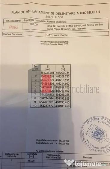 Teren de vanzare Breaza Cornu iesire la DN 1 - 8