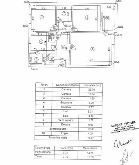 Apartament cu 3 camere decomandat în Calea Călărașilor